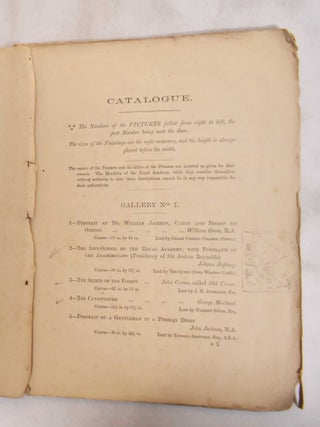 Royal Academy of Arts. Burlington House. Exhibition of the Works of the Old Masters Together With Works of Deceased Masters of the British School, 1872