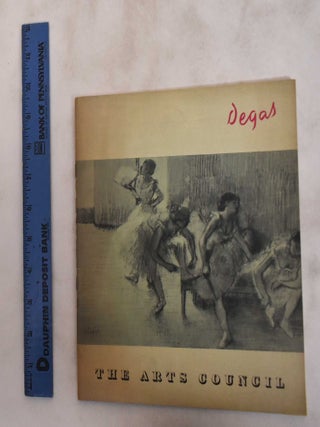 Item #181237 Degas: An Exhibition sponsored by the Edinburgh Festival Society and arranged...