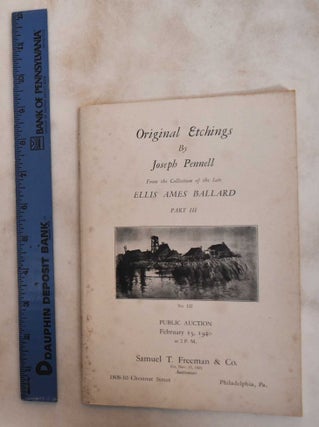 Item #181416 Original Etchings by Joseph Pennell: From the Collection of the Late Ellis Aimes...