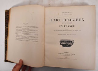 Item #181448 L'art religieux du XII Siecle en France: etude sur les origines de l'iconographie du...