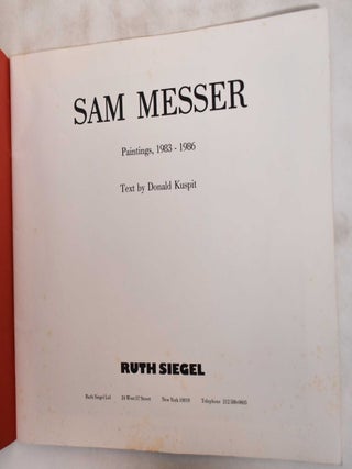 Sam Messer: Paintings 1983-1986