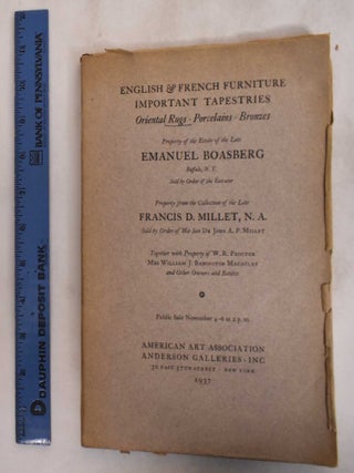 Item #181583 English, French, & Italian Period Furniture - Nov. 4-6, 1937. Anderson Galleries...