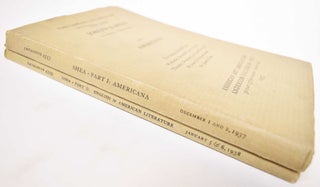 Item #181667 The Library Collected by the late Joseph B. Shea: Parts I and II. Anderson Galleries...