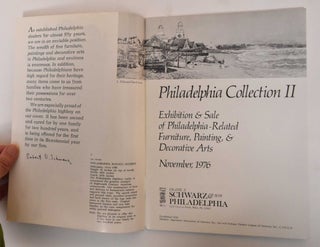 Exhibition and Sale of a Collection II of Philadelphia-related Paintings and Decorative Arts - November 1976