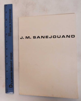 Item #181965 J.M. Sanejouand: Plans d'Organisations d'Espaces. Galerie Mathias Fels, Cie