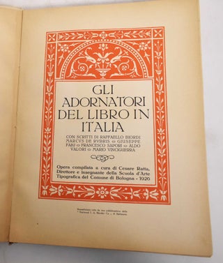 Gli Adornatori Del Libro in Italia, Volume IV