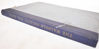 The 31st Volume of the Walpole Society, 1942-1943