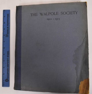 Item #182488 2nd Annual Volume of the Walpole Society, 1912-1913