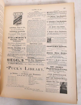 Puck: Illustrirtes Humoristisches Wochenblatt, September 1887 - September 1888