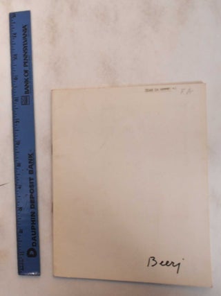 Item #182595 Tuvia Beeri. Etchings. Israel museum