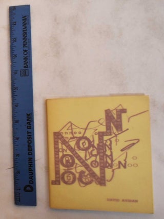 Item #182596 David Avidan: NO, Notes and Codes regarding Intercodes and Monoprojections. Israel...