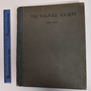 Item #182773 13th Annual Volume of the Walpole Society, 1924-1925