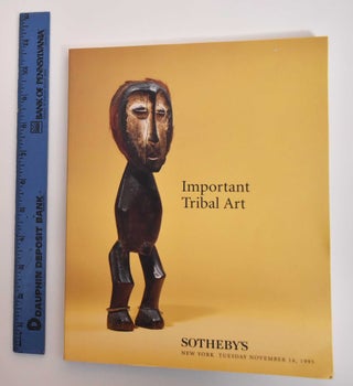 Item #182864 Important Tribal art: Tuesday, November 14, 1995 - Sale 6773 KONGO. Sotheby's, Firm