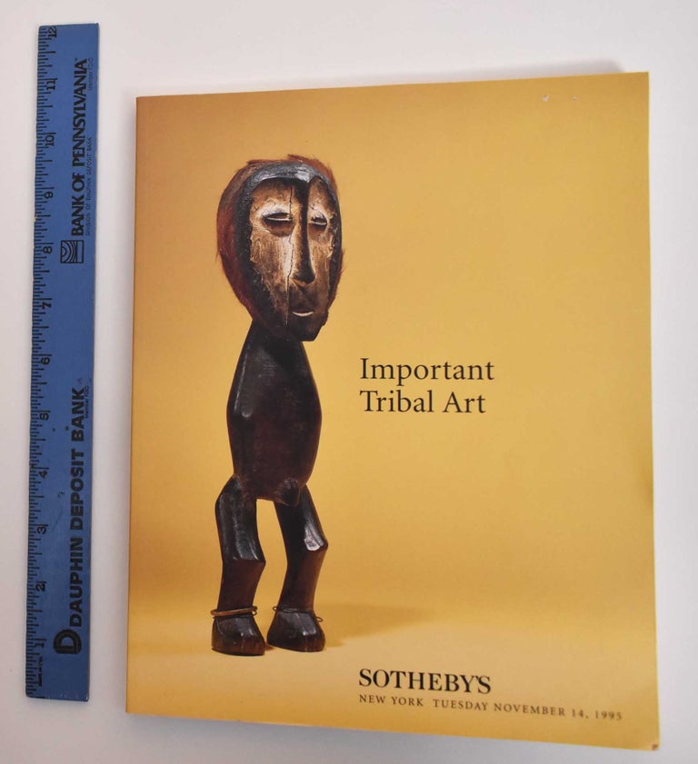 Item #182864 Important Tribal art: Tuesday, November 14, 1995 - Sale 6773 KONGO. Sotheby's, Firm.
