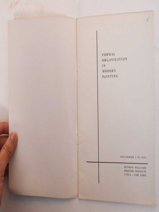 Formal Organization in Modern Painting