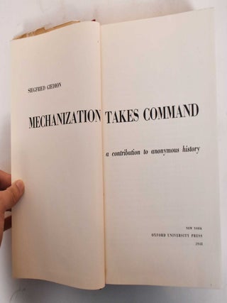 Mechanization Takes Command, a Contribution to Anonymous History