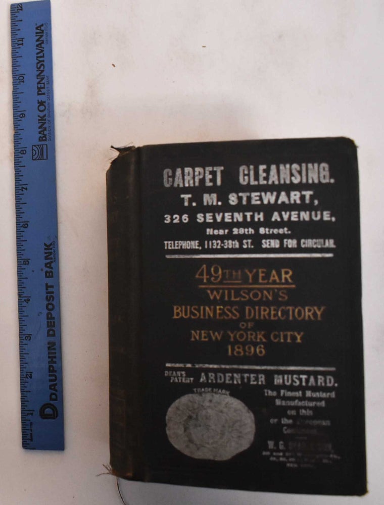 Item #183112 The Trow Business Directory of New York City (Formerly Wilson's), 1896, Volume XLIX