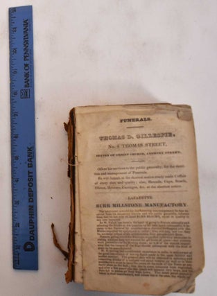 Item #183120 Longworth's American Almanac, New-York Register, and City Directory, for the...
