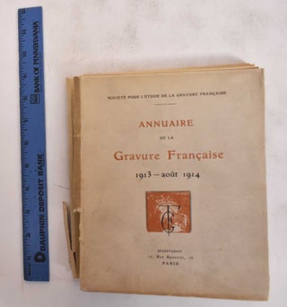 Item #183240 Annuaire De La Gravure Francaise 1913 aout 1914. Societe Pour L'Etude De La Gravure...