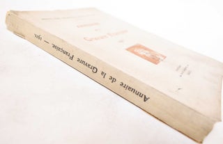 Annuaire De La Gravure Francaise 1911