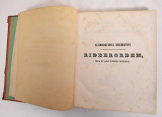 Item #183273 Geschiedkundige Beschrijving der Oudere en Nieuwere, Thans Bestaande Ridderorden Zoo...