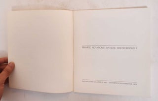 Private Notations : Artists' Sketchbooks II