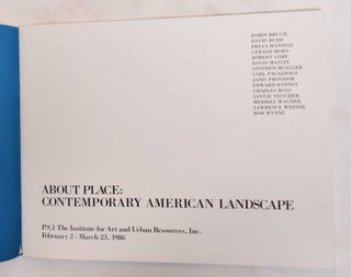 About Place : Contemporary American Landscape