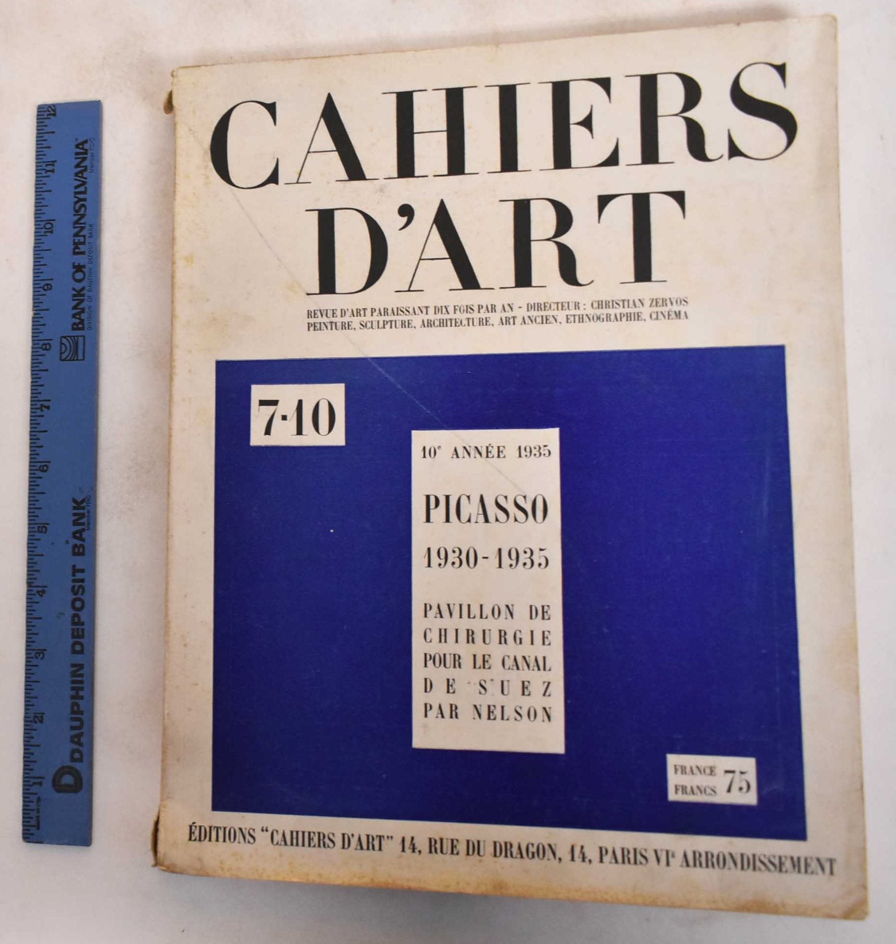 Cahiers D'Art 1935, 7-10 Pablo Picasso, 1930-1935 by Christian Zervos on  Mullen Books