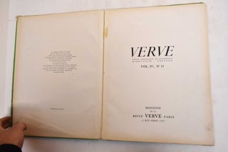 Item #183453 Verve, Revue Artistique et Litteraire. Vol. IV no. 13. Matisse. "de la Couleur. "...