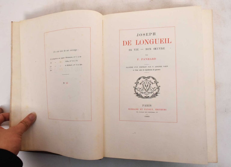 Item #183486 Joseph de Longueil, Sa Vie - Son Oeuvre. Felix Panhard.