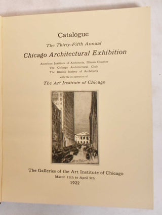 Catalogue : The Thirty-Fifth Annual Chicago Architectural Exhibition
