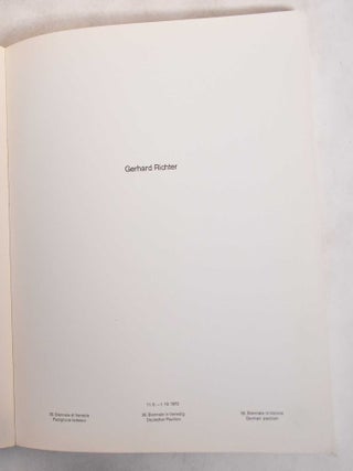 Gerhard Richter: 11.6-1.10.1972