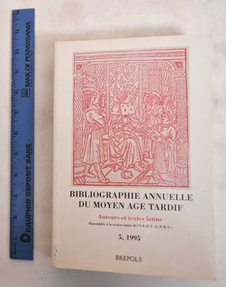 Item #183807 Bibliographie Annuelle Du Moyen Age Tardif , Tome 5. Jean-Pierre Rothschild