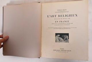 Item #183865 L'art Religieux de la fin du Moyen Âge en France : Etude sur...