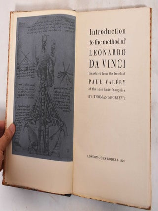 Item #183938 Introduction to the Method of Leonardo da Vinci. Paul Valery
