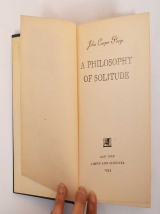 A Philosophy of Solitude