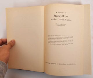 Item #184615 A Study Of The Moneyflows In The United States. Morris A. Copeland
