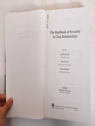 The Handbook of Sexuality in Close Relationships