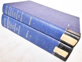 Item #184865 Bracton on the Laws and Customs of England, Volume 1 and 2 (Bracton de Legibus et...