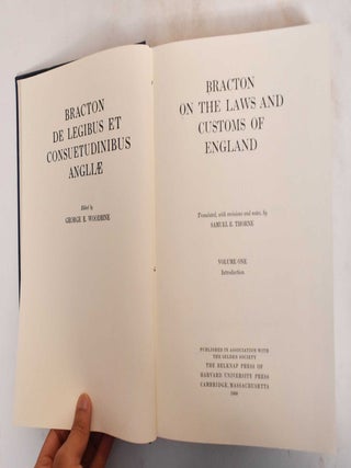 Bracton on the Laws and Customs of England, Volume 1 and 2 (Bracton de Legibus et Consuetudinibus Angliae)