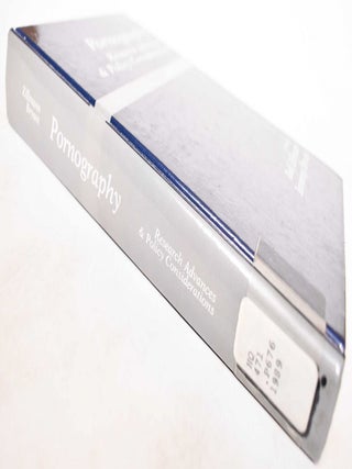 Pornography : Research advances and policy considerations