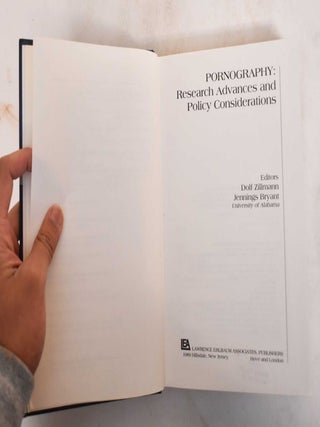 Pornography : Research advances and policy considerations