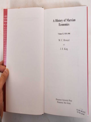 A History of Marxian Economics