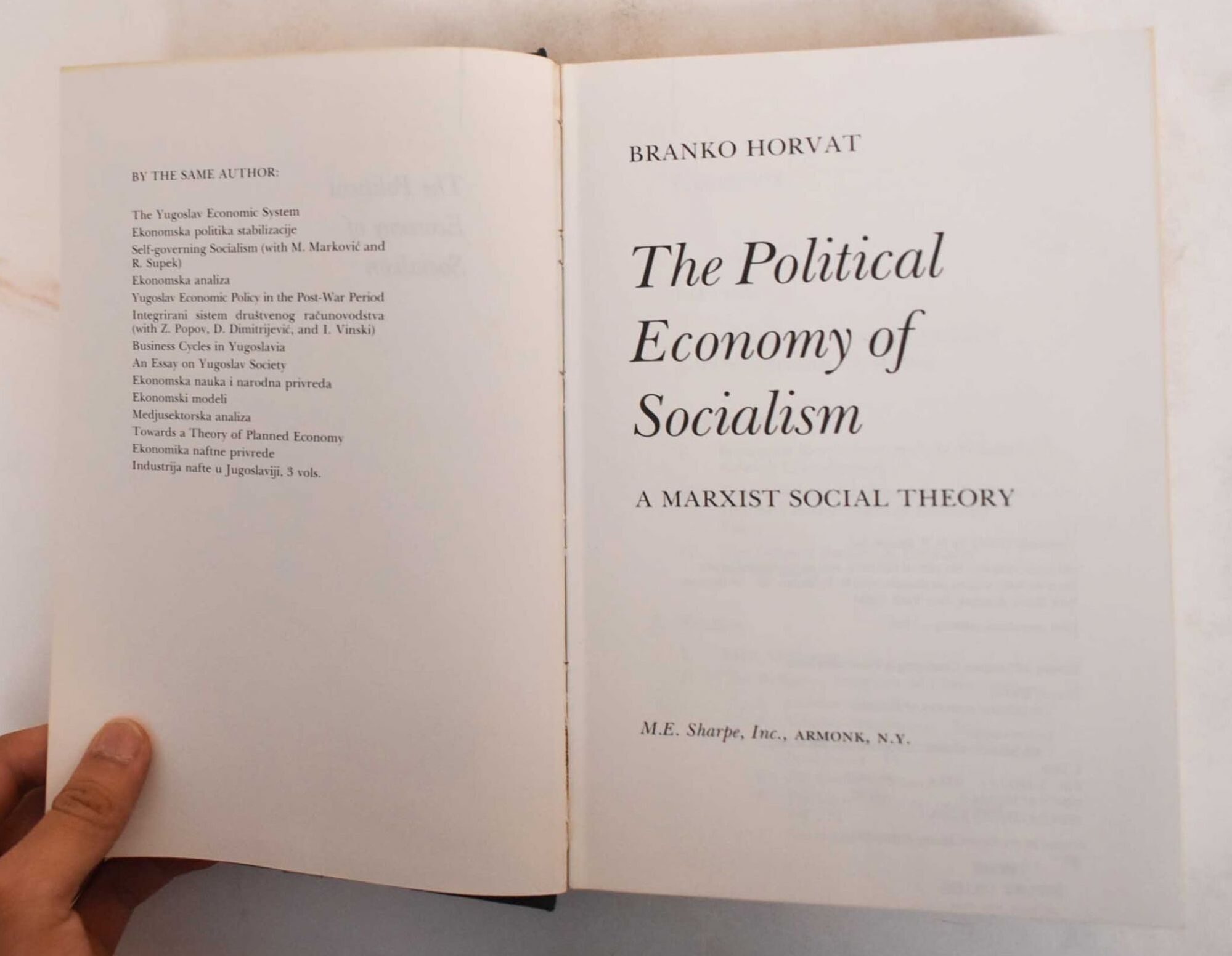 Political Economy of Socialism : A Marxist Social Theory | Branko