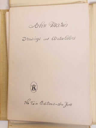 John Marin: Drawings And Water Colors