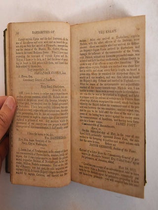 Barbarities of the Enemy, exposed in a report of the committee of the House of Representatives of the United States, appointed to inquire into the spirit and manner in which the war has been waged by the enemy. And the documents accompanying said report