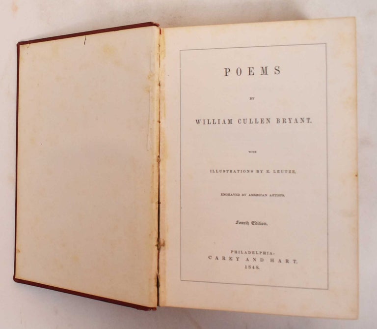 Item #185144 Poems. William Cullen Bryant.