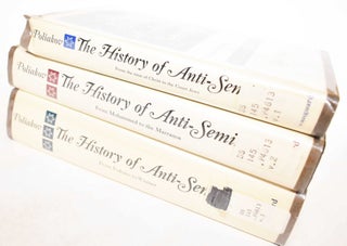Item #185182 The History of Anti-Semitism, 3 volumes. Leon Poliakov, Richard Howard