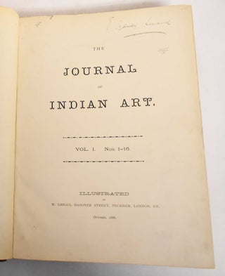 Item #185213 The Journal of Indian Art, Vol. 1, Nos. 1-16