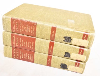 Item #185224 Machiavelli: The Chief Works and Others, 3 Volumes. Niccolo Machiavelli, Allan H....